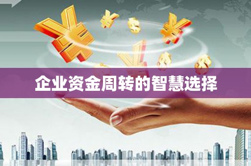 砚山企业资金周转的智慧选择