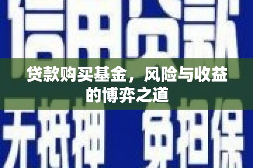 砚山贷款购买基金，风险与收益的博弈之道