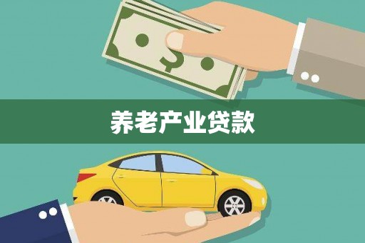 砚山养老产业贷款